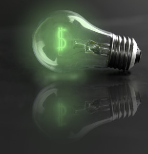 Cash Lightbulb Green